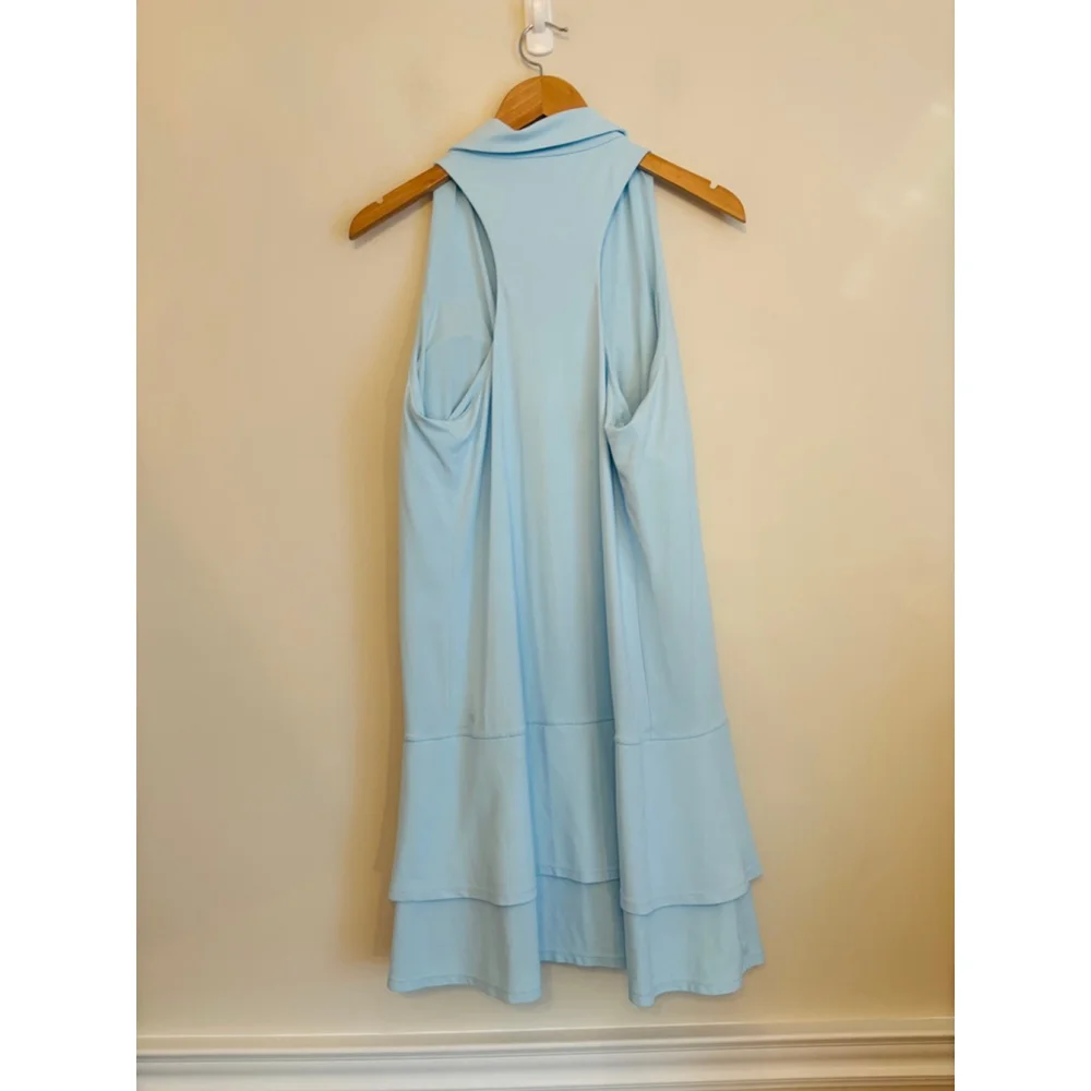 Lily Pulitzer Dania Dress Hydra Blue UPF 50+ Extra Large - Picture 4 of 12